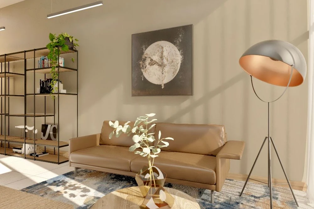 Visual salón del apartamento 4 del Residencial Nicolás Salmerón